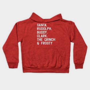 Christmas All Star List Kids Hoodie